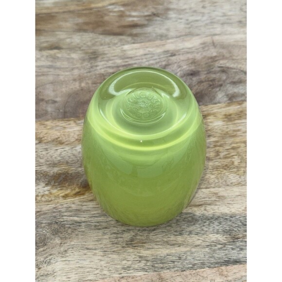 Glassybaby Votive Candle Holder Pre Triskelion Green Hand Blown Handmade - Picture 2 of 3